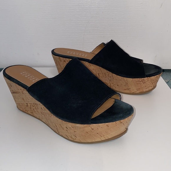 Barney’s New York Black Suede Wedge - Picture 3 of 8